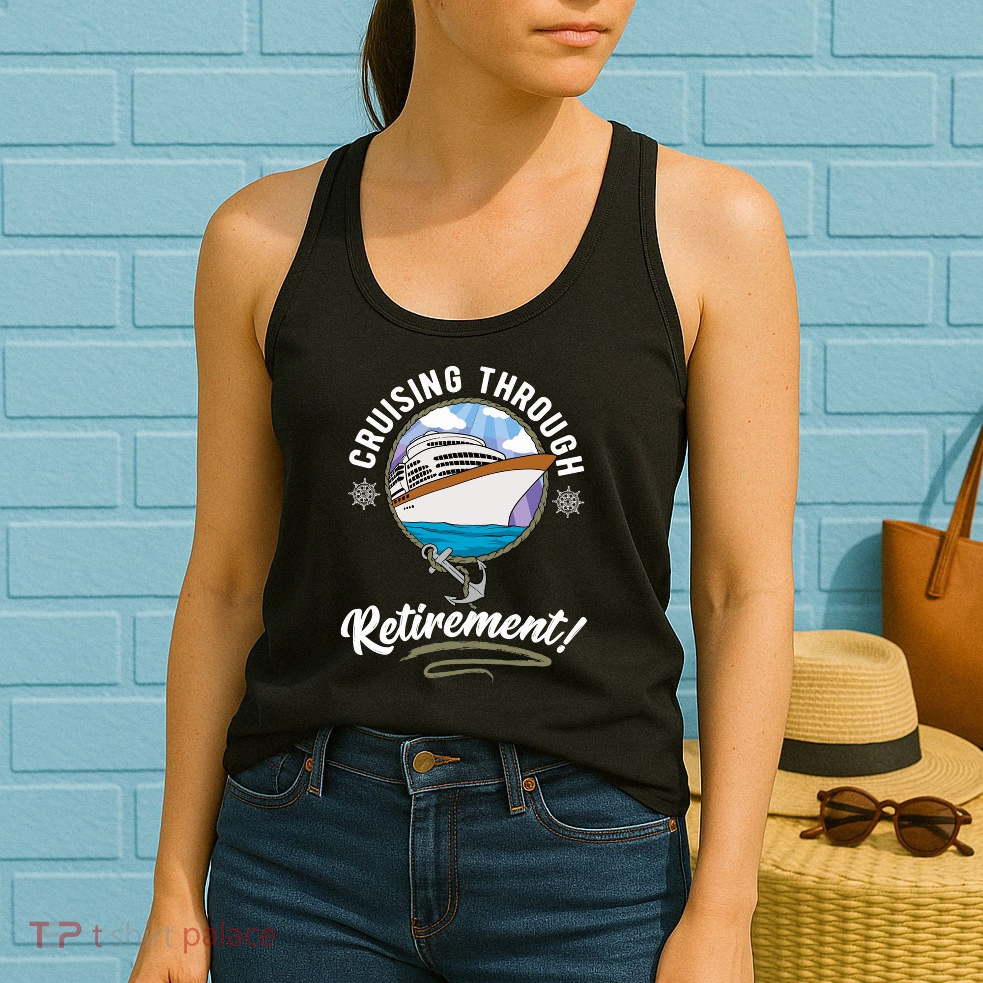 Cruising Through Retirement Cruise Women's Tank Top