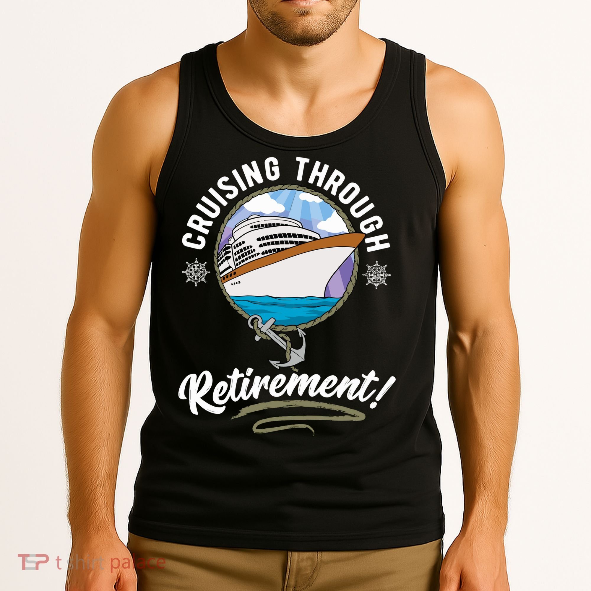 Cruising Through Retirement Cruise Tank Top