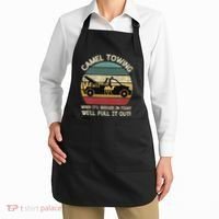 Camel Towing Retro Adult Humor Saying Funny Halloween Gifts Apron thumb 2