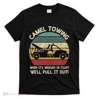 Camel Towing Retro Adult Humor Saying Funny Halloween Gifts T-Shirt thumb 0