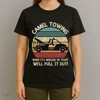 Camel Towing Retro Adult Humor Saying Funny Halloween Gifts T-Shirt thumb 4