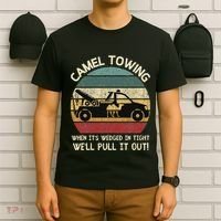 Camel Towing Retro Adult Humor Saying Funny Halloween Gifts T-Shirt thumb 6