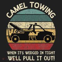Camel Towing Retro Adult Humor Saying Funny Halloween Gifts Beanie thumb 2