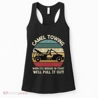 Camel Towing Retro Adult Humor Saying Funny Halloween Gifts Women's Tank Top thumb 0