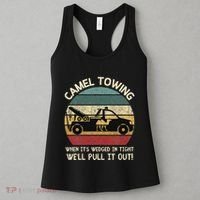 Camel Towing Retro Adult Humor Saying Funny Halloween Gifts Women's Tank Top thumb 3