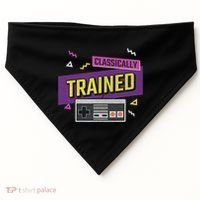 Classically Trained Retro Video Game 80s USA-Made Doggie Bandana thumb 0