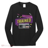 Classically Trained Retro Video Game 80s Long Sleeve Shirt thumb 0