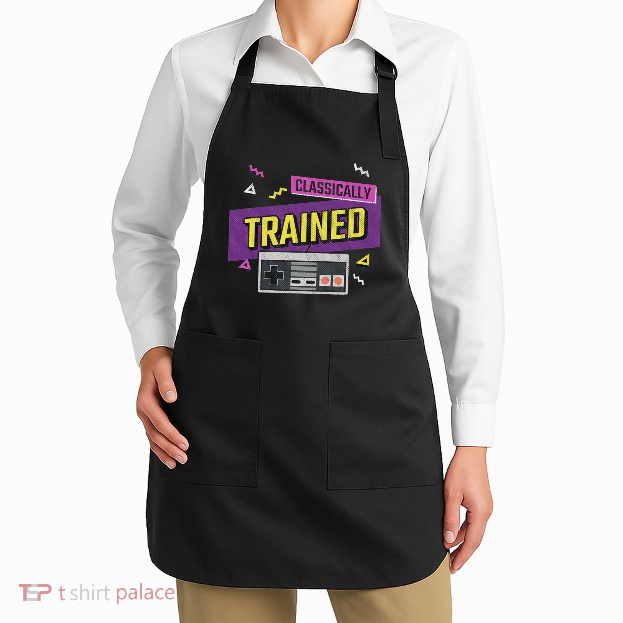 Classically Trained Retro Video Game 80s Apron