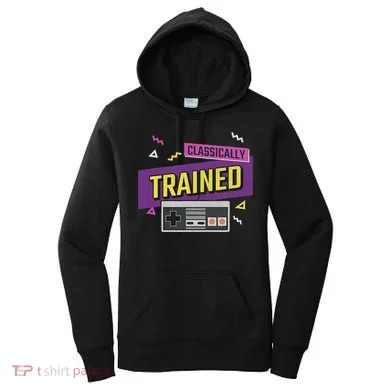 Classically Trained Retro Video Game 80s Women's Hoodie