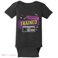 Classically Trained Retro Video Game 80s Baby Bodysuit thumb 0