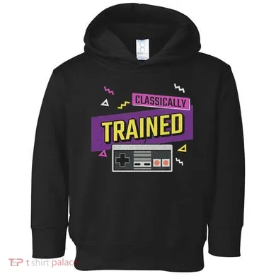 Classically Trained Retro Video Game 80s Toddler Hoodie