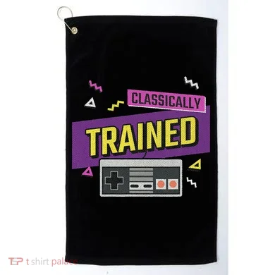 Classically Trained Retro Video Game 80s Golf Towel