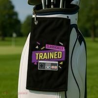 Classically Trained Retro Video Game 80s Golf Towel thumb 2