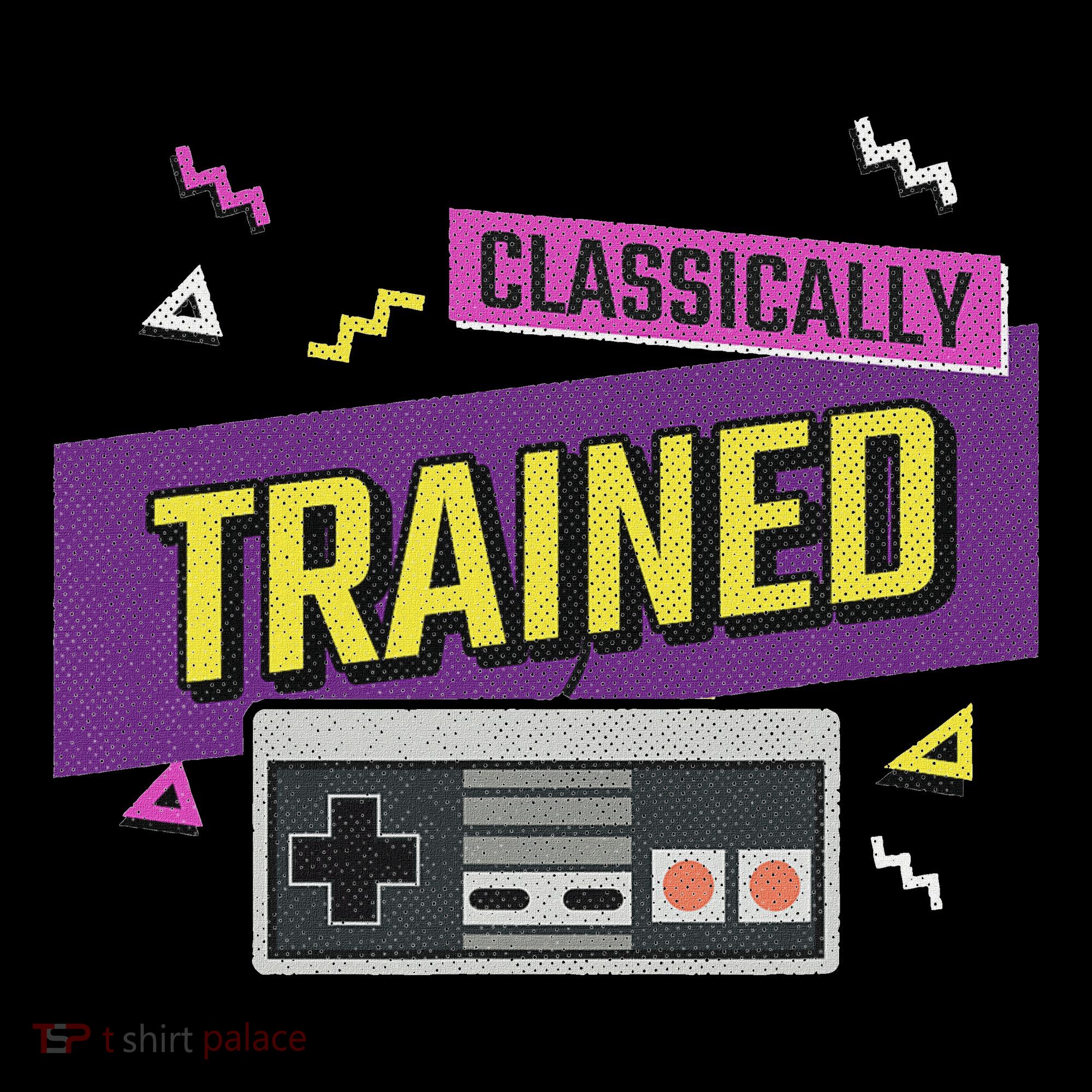 Classically Trained Retro Video Game 80s Women's Long Sleeve Shirt