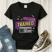 Classically Trained Retro Video Game 80s Women's T-Shirt thumb 3