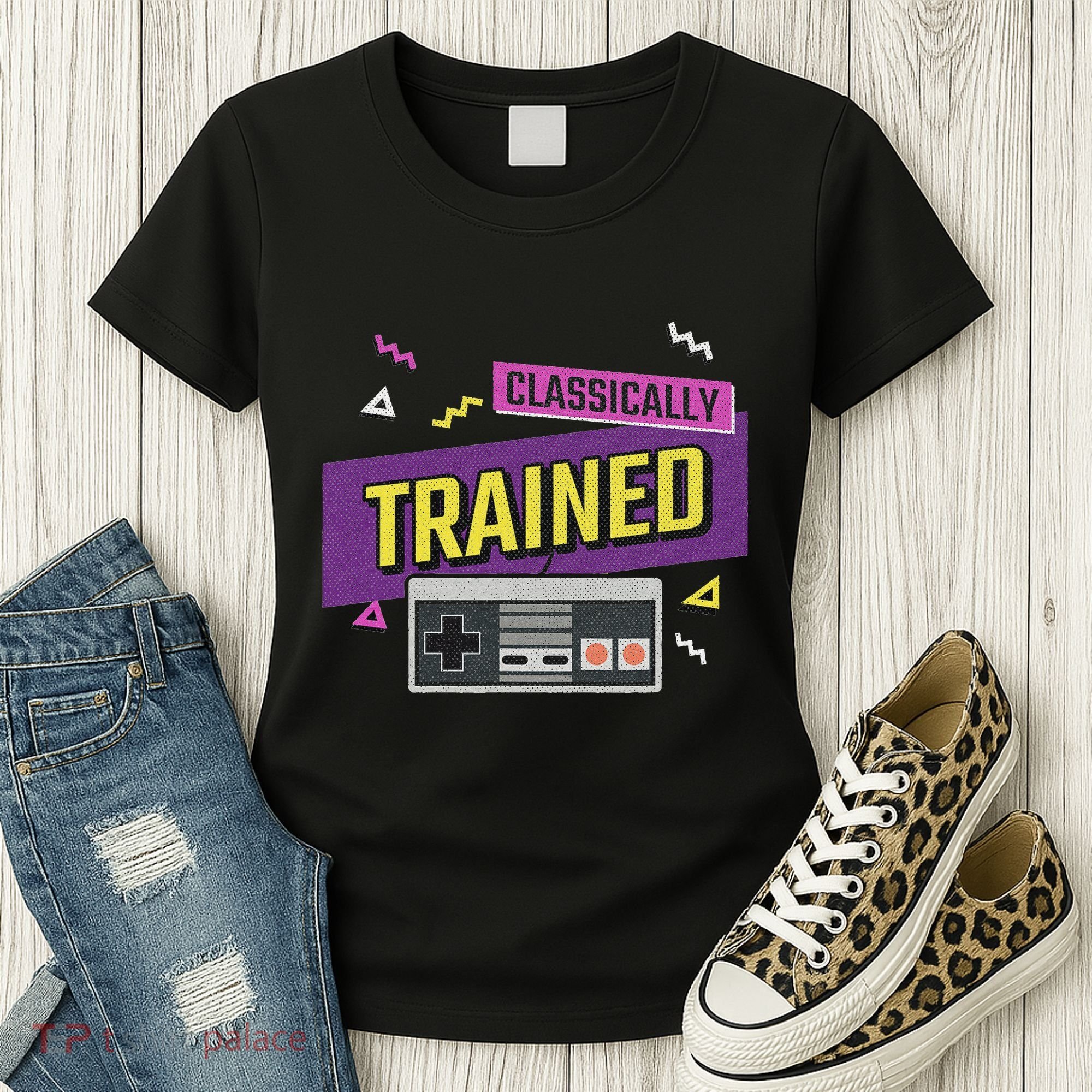 Classically Trained Retro Video Game 80s Women's T-Shirt
