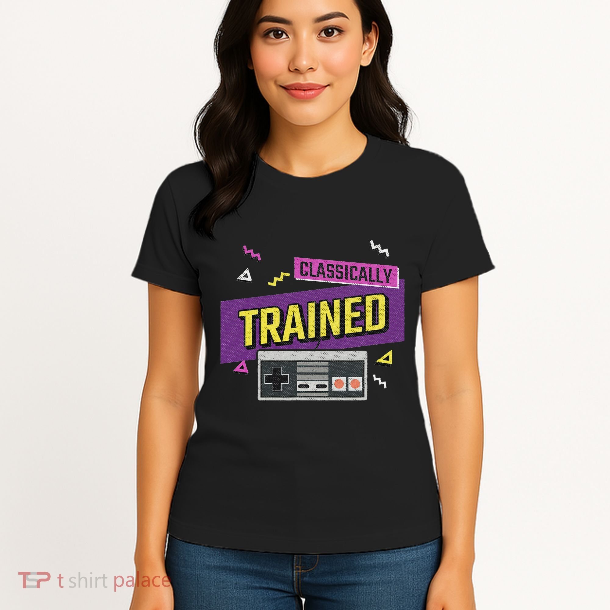Classically Trained Retro Video Game 80s Women's T-Shirt