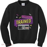Classically Trained Retro Video Game 80s Kids Sweatshirt thumb 0