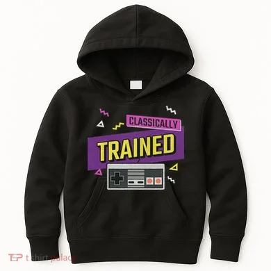Classically Trained Retro Video Game 80s Kids Hoodie