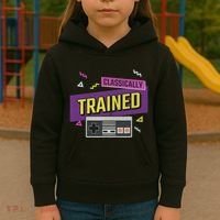 Classically Trained Retro Video Game 80s Kids Hoodie thumb 3