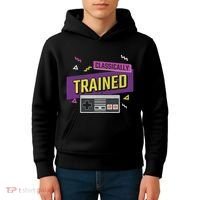 Classically Trained Retro Video Game 80s Kids Hoodie thumb 4