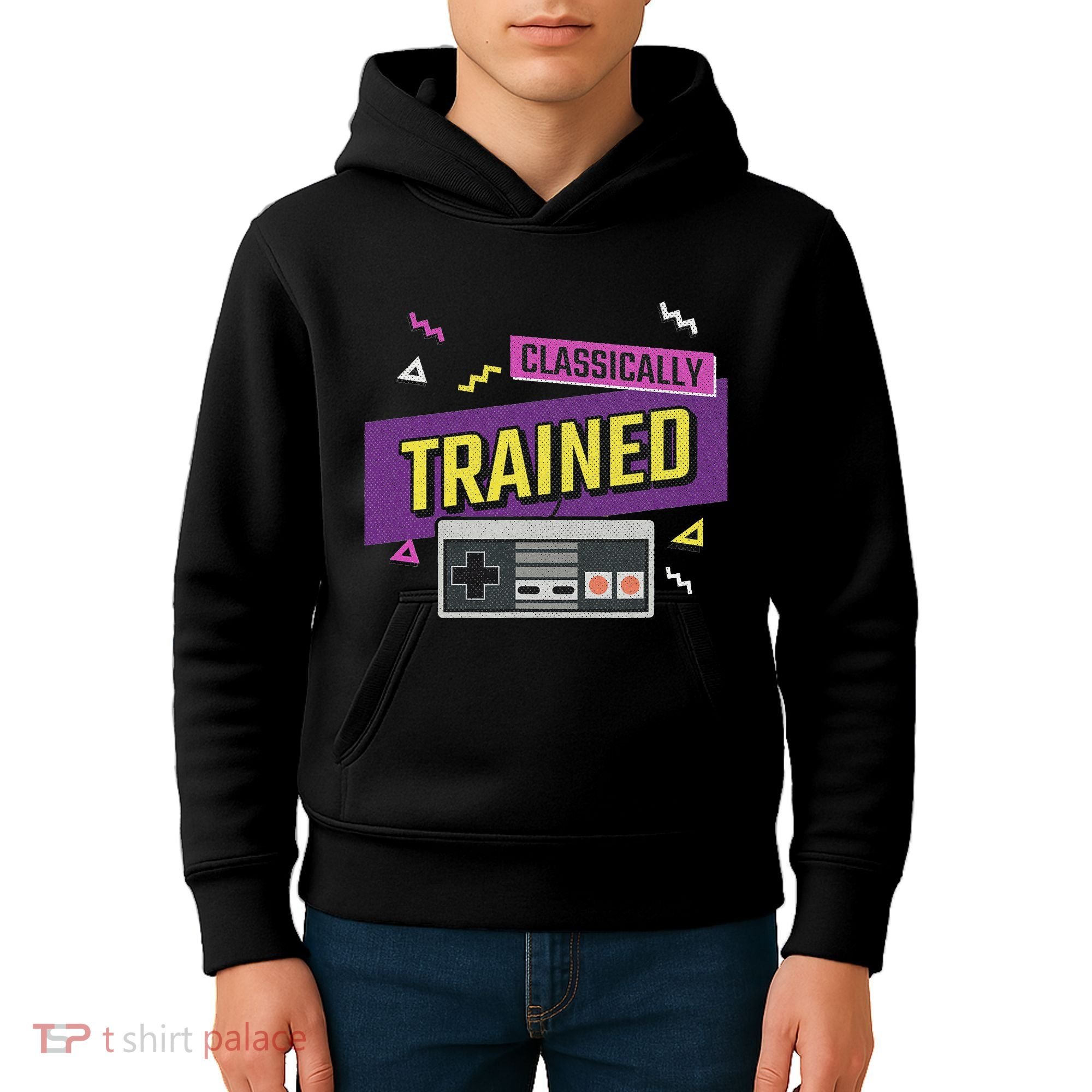 Classically Trained Retro Video Game 80s Kids Hoodie