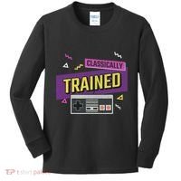 Classically Trained Retro Video Game 80s Kids Long Sleeve Shirt thumb 0
