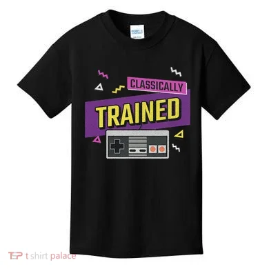 Classically Trained Retro Video Game 80s Kids T-Shirt