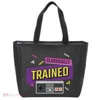 Classically Trained Retro Video Game 80s Tote Bag thumb 0