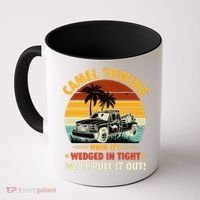 Camel Towing Retro Adult Humor Saying Funny Halloween Gift Coffee Mug thumb 0