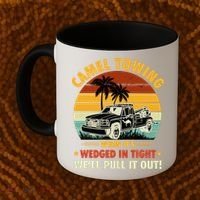 Camel Towing Retro Adult Humor Saying Funny Halloween Gift Coffee Mug thumb 2
