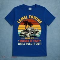 Camel Towing Retro Adult Humor Saying Funny Halloween Gift T-Shirt thumb 5