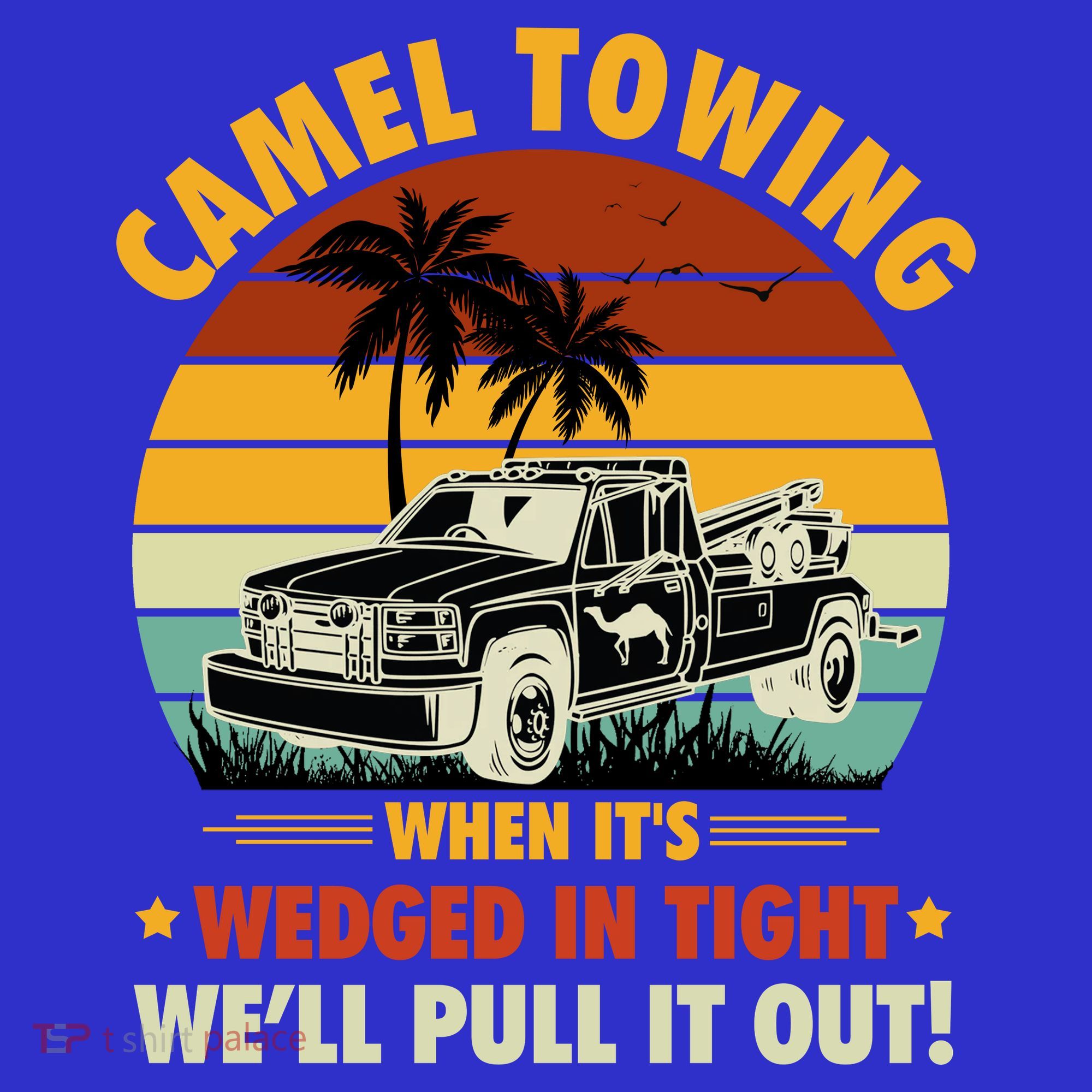 Camel Towing Retro Adult Humor Saying Funny Halloween Gift Polo
