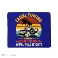 Camel Towing Retro Adult Humor Saying Funny Halloween Gift Mousepad thumb 0
