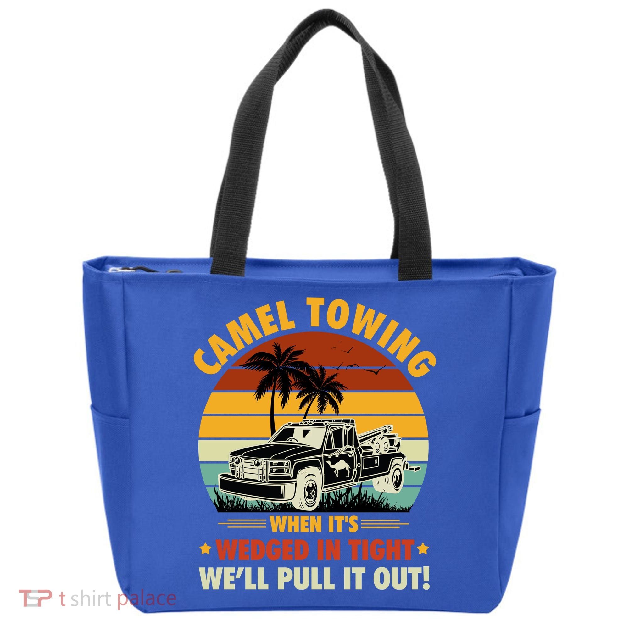 Camel Towing Retro Adult Humor Saying Funny Halloween Gift Tote Bag