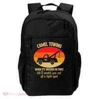 Camel Towing Retro Adult Camel Toe Funny Saying Gift Backpack thumb 0