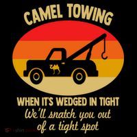 Camel Towing Retro Adult Camel Toe Funny Saying Gift Women's Hoodie thumb 2