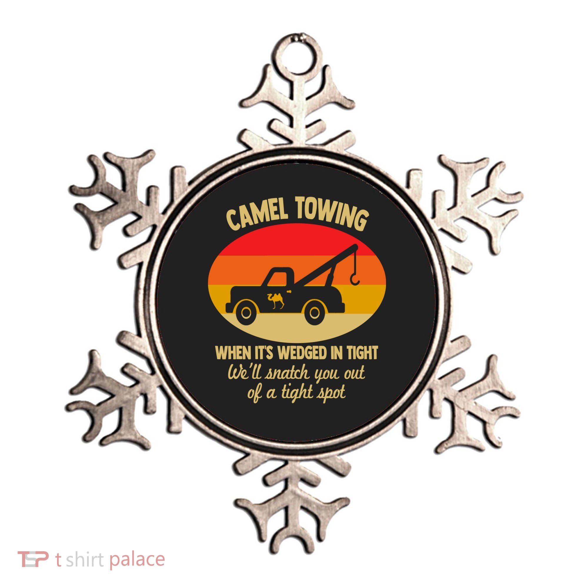 Camel Towing Retro Adult Camel Toe Funny Saying Gift Ornament