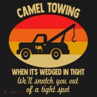 Camel Towing Retro Adult Camel Toe Funny Saying Gift Ornament thumb 1