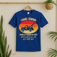 Camel Towing Retro Adult Camel Toe Funny Saying Gift T-Shirt thumb 2
