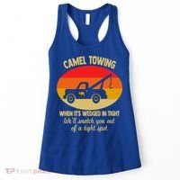 Camel Towing Retro Adult Camel Toe Funny Saying Gift Women's Tank Top thumb 0