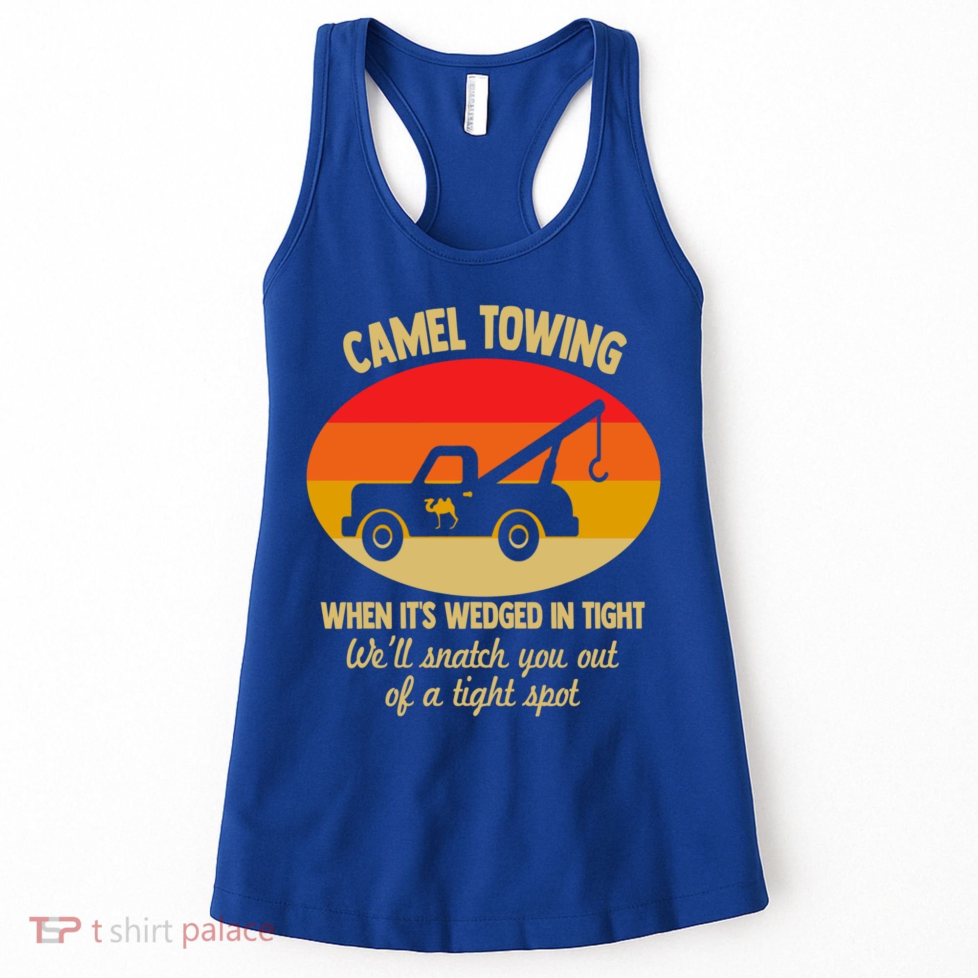 Camel Towing Retro Adult Camel Toe Funny Saying Gift Women's Tank Top