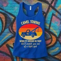 Camel Towing Retro Adult Camel Toe Funny Saying Gift Women's Tank Top thumb 3