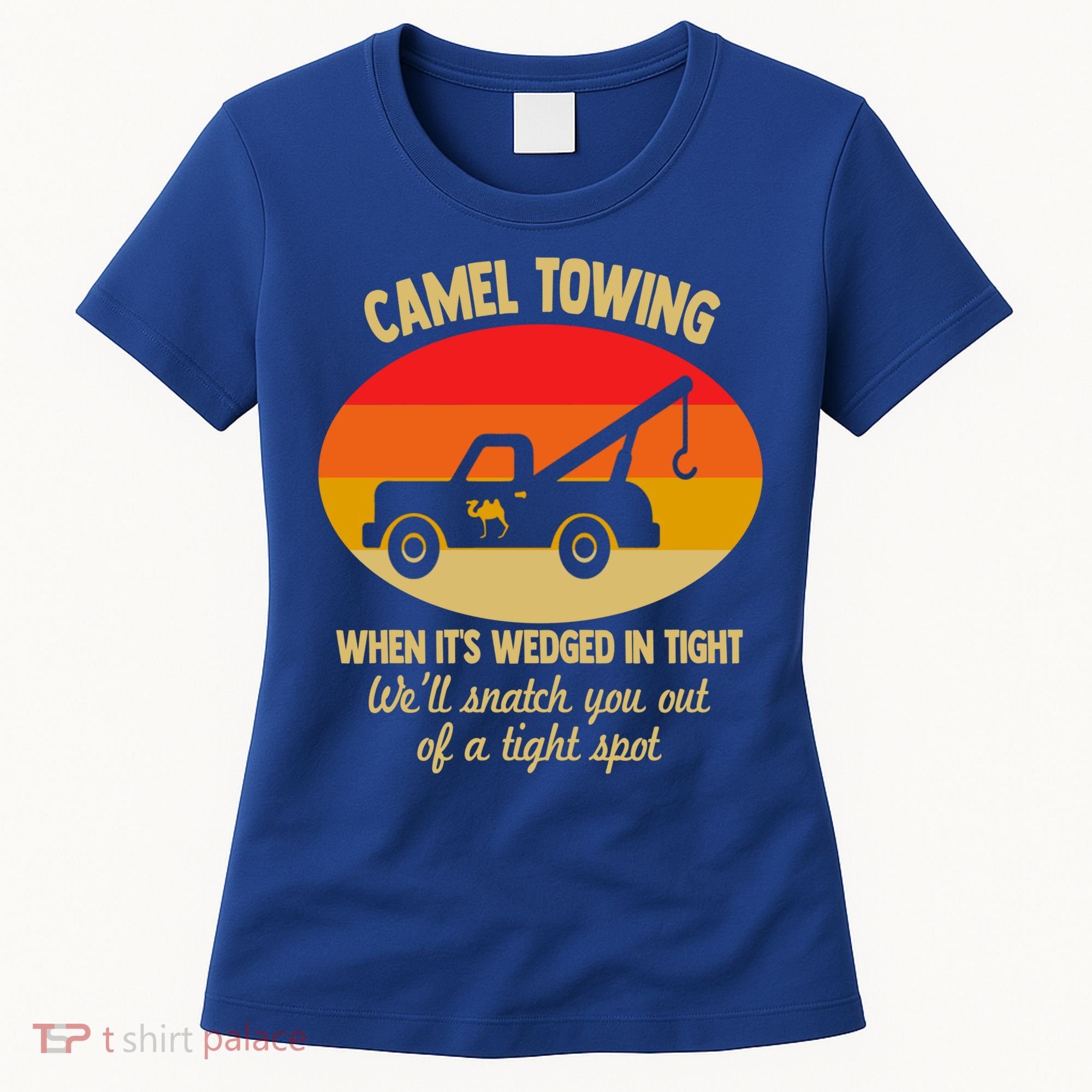 Camel Towing Retro Adult Camel Toe Funny Saying Gift Women's T-Shirt