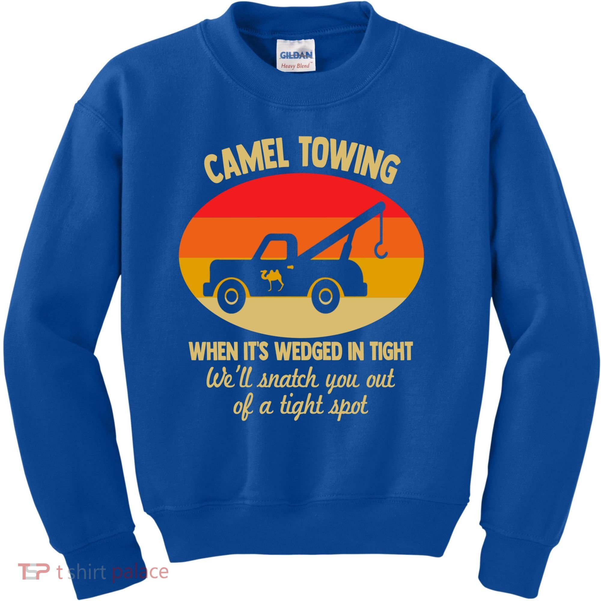 Camel Towing Retro Adult Camel Toe Funny Saying Gift Kids Sweatshirt