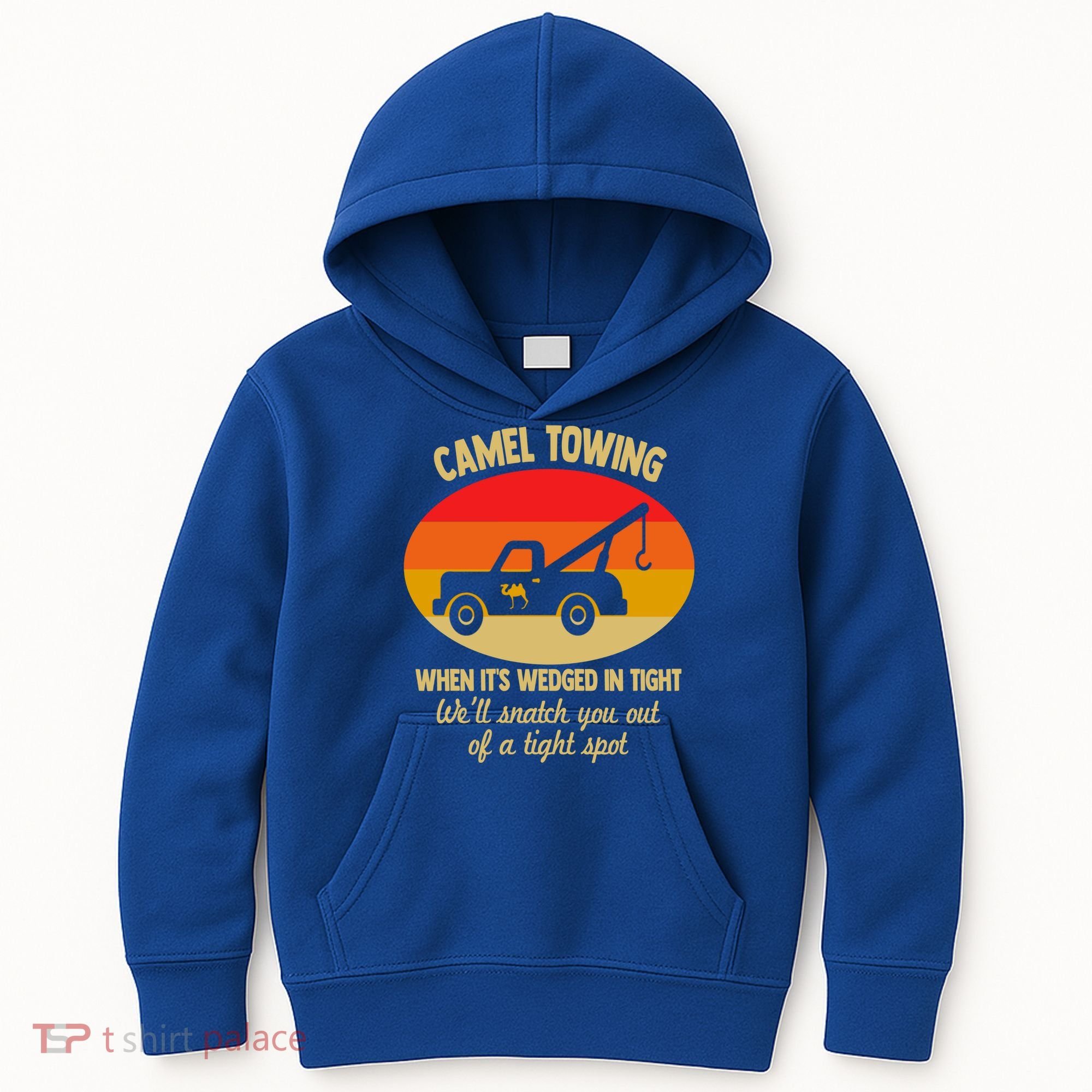 Camel Towing Retro Adult Camel Toe Funny Saying Gift Kids Hoodie