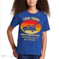 Camel Towing Retro Adult Camel Toe Funny Saying Gift Kids T-Shirt thumb 2