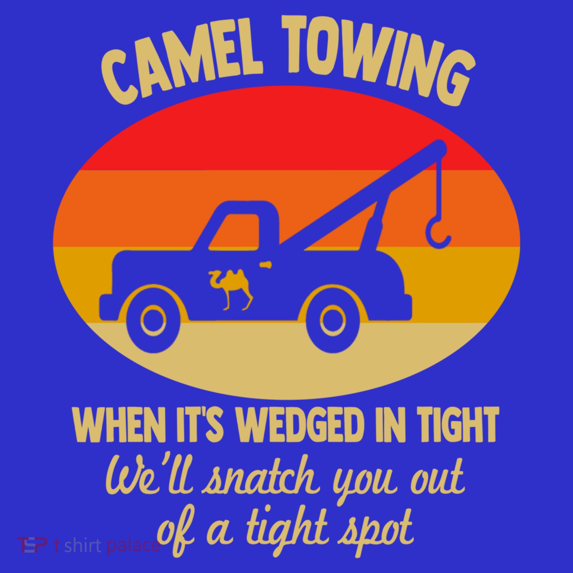 Camel Towing Retro Adult Camel Toe Funny Saying Gift Kids T-Shirt
