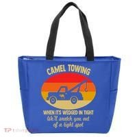 Camel Towing Retro Adult Camel Toe Funny Saying Gift Tote Bag thumb 0