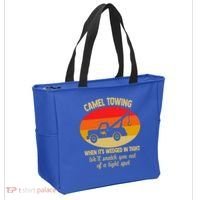 Camel Towing Retro Adult Camel Toe Funny Saying Gift Tote Bag thumb 2